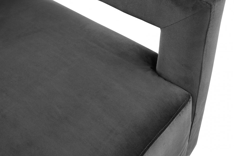 Armani Velvet Upholstered Accent Chair