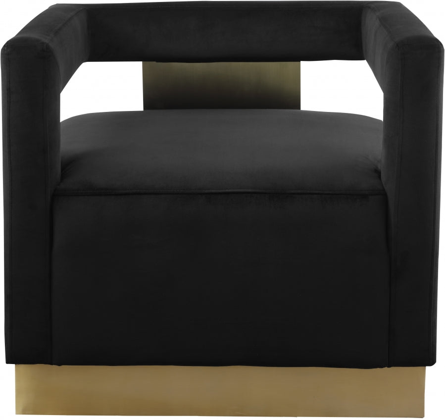 Armani Velvet Upholstered Accent Chair