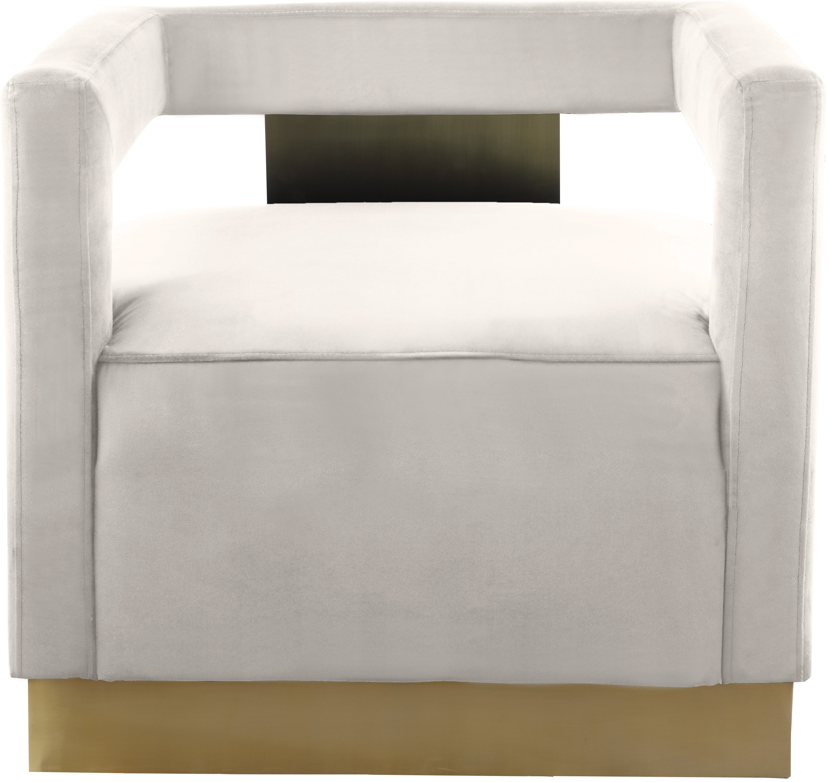 Armani Velvet Upholstered Accent Chair