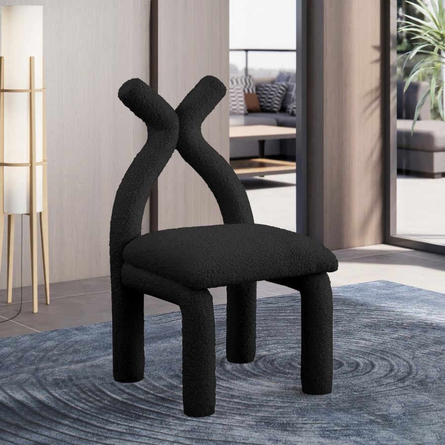 Fauteuil d'appoint rembourré en chenille Vivi