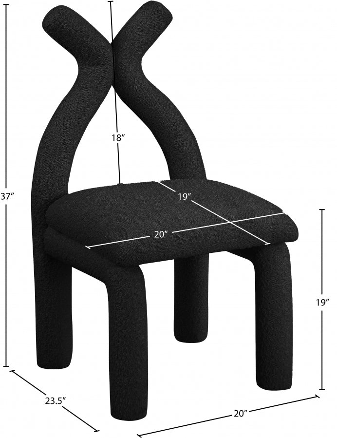 Fauteuil d'appoint rembourré en chenille Vivi
