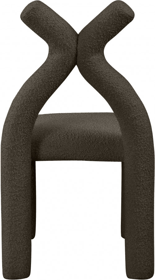 Fauteuil d'appoint rembourré en chenille Vivi