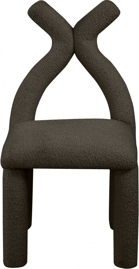 Fauteuil d'appoint rembourré en chenille Vivi