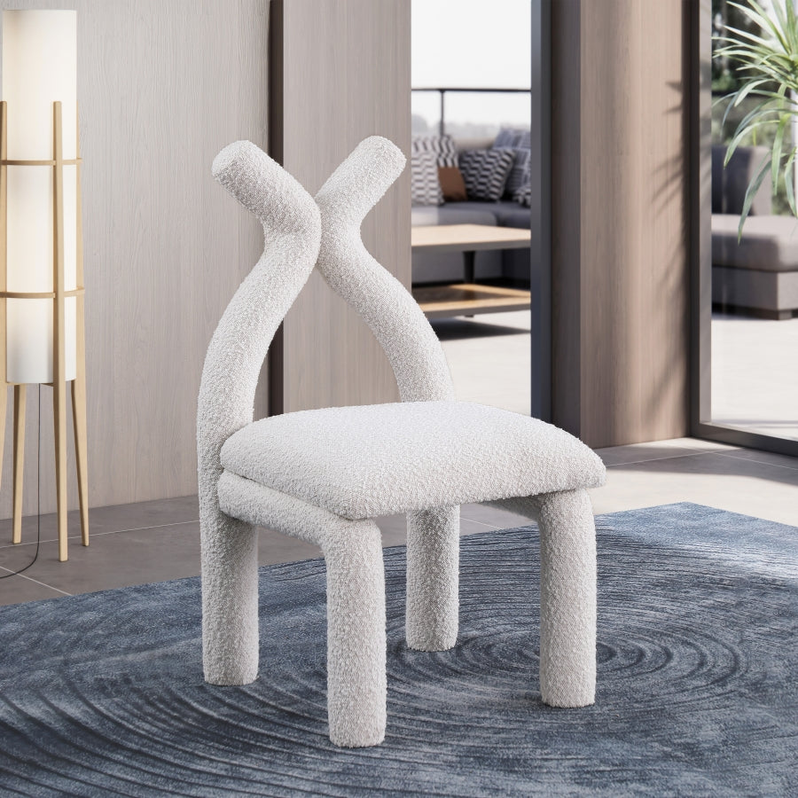 Fauteuil d'appoint rembourré en chenille Vivi