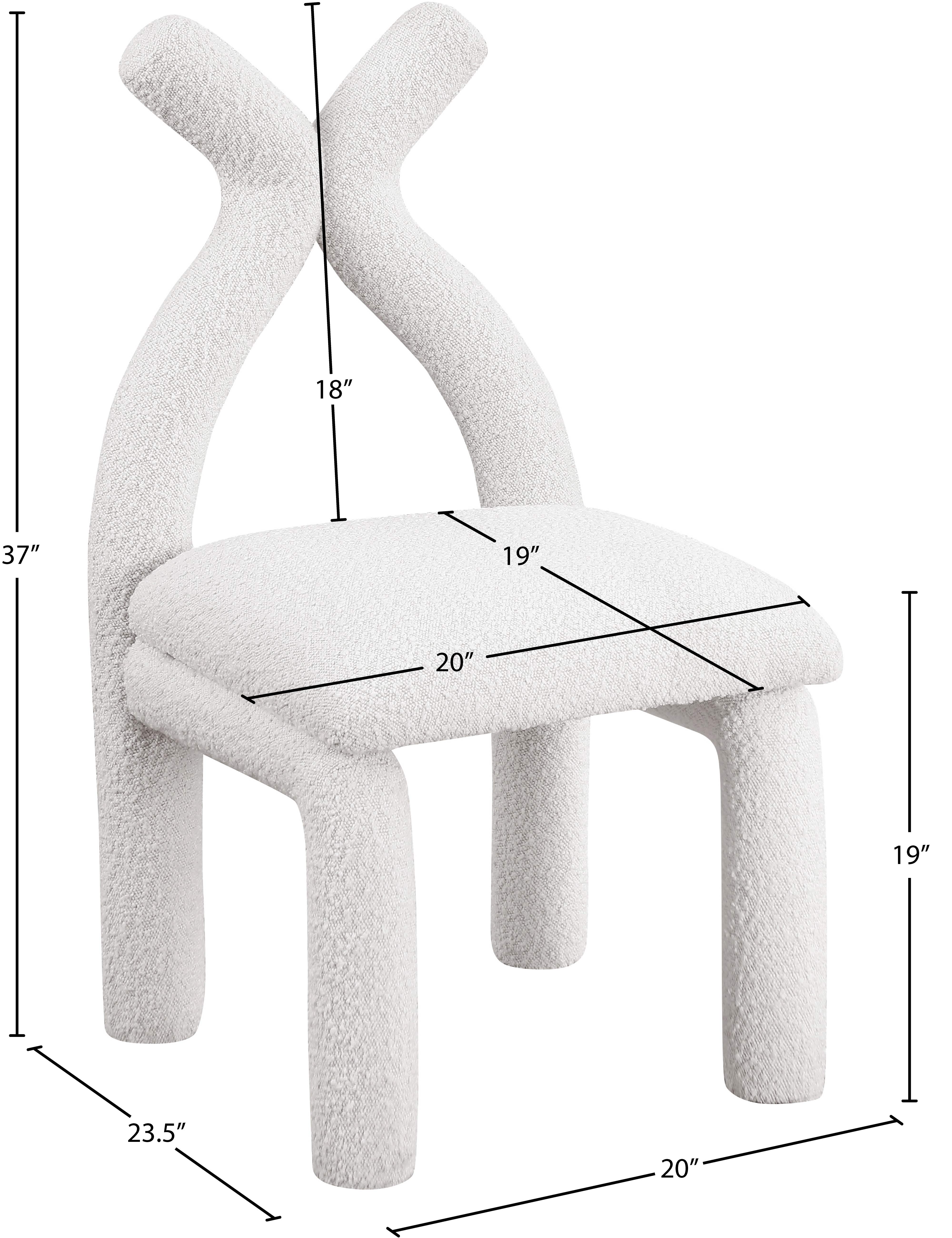 Fauteuil d'appoint rembourré en chenille Vivi