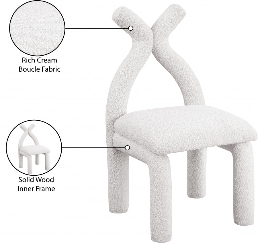 Fauteuil d'appoint rembourré en chenille Vivi