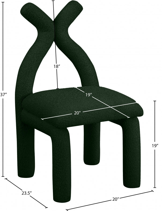 Fauteuil d'appoint rembourré en chenille Vivi
