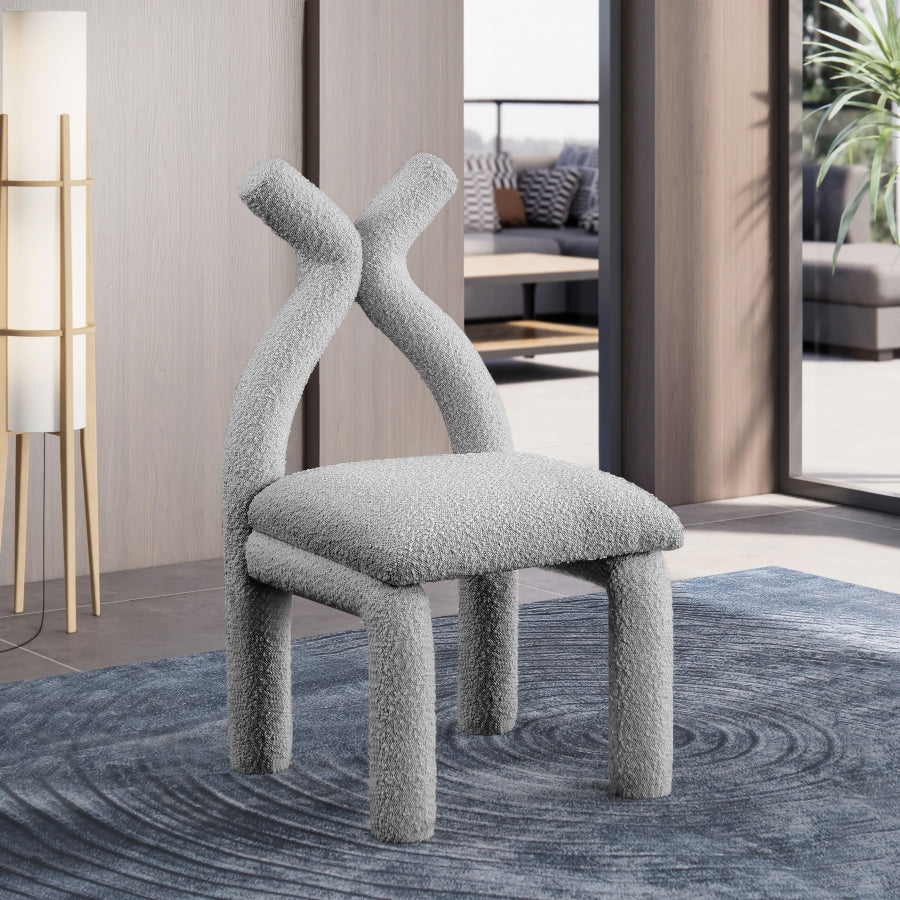 Fauteuil d'appoint rembourré en chenille Vivi