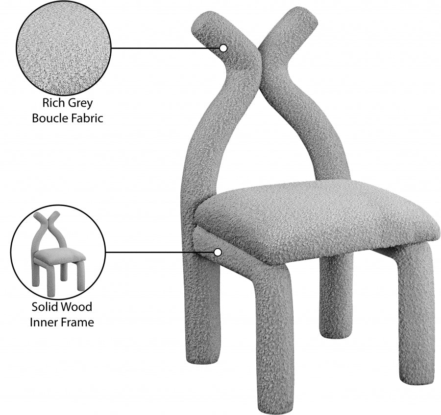 Fauteuil d'appoint rembourré en chenille Vivi