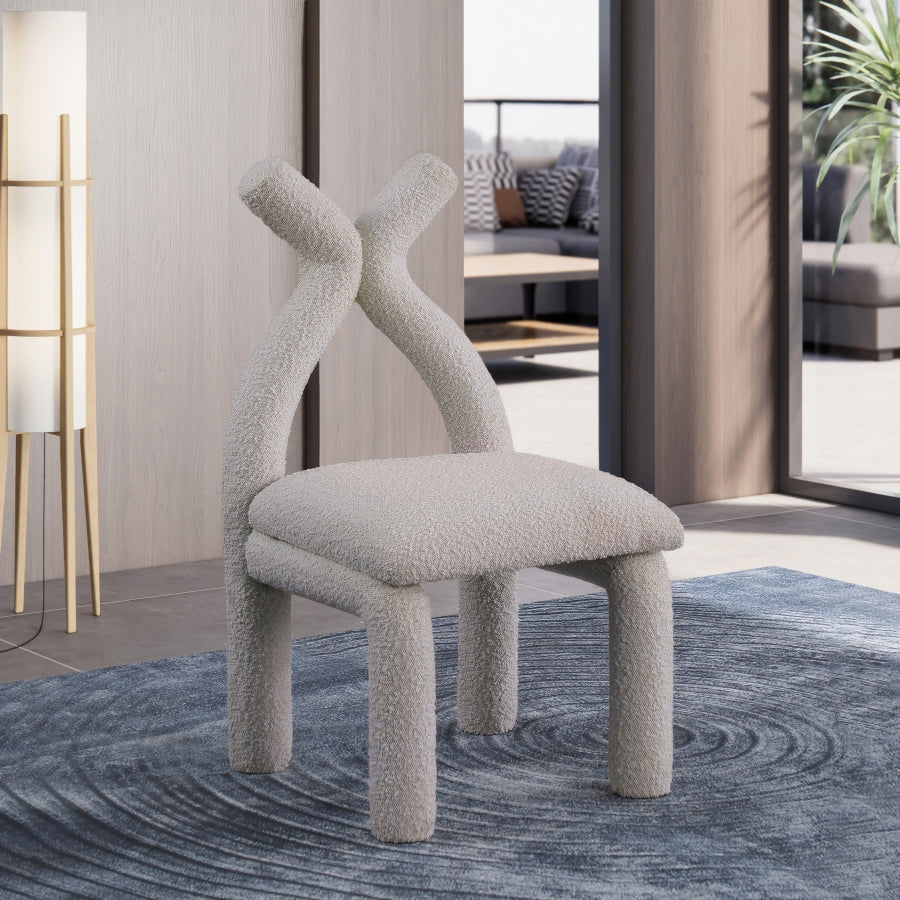 Fauteuil d'appoint rembourré en chenille Vivi