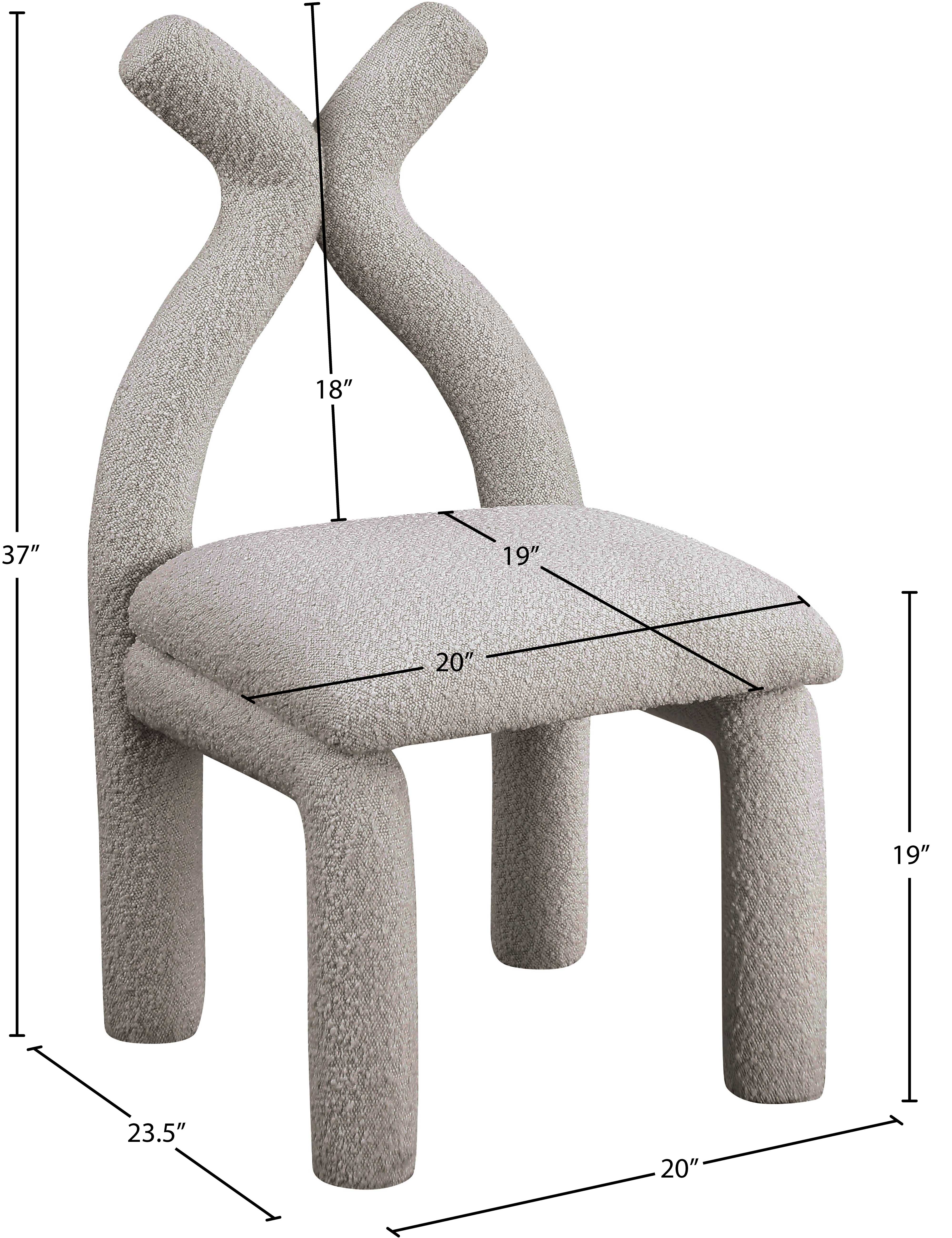 Fauteuil d'appoint rembourré en chenille Vivi