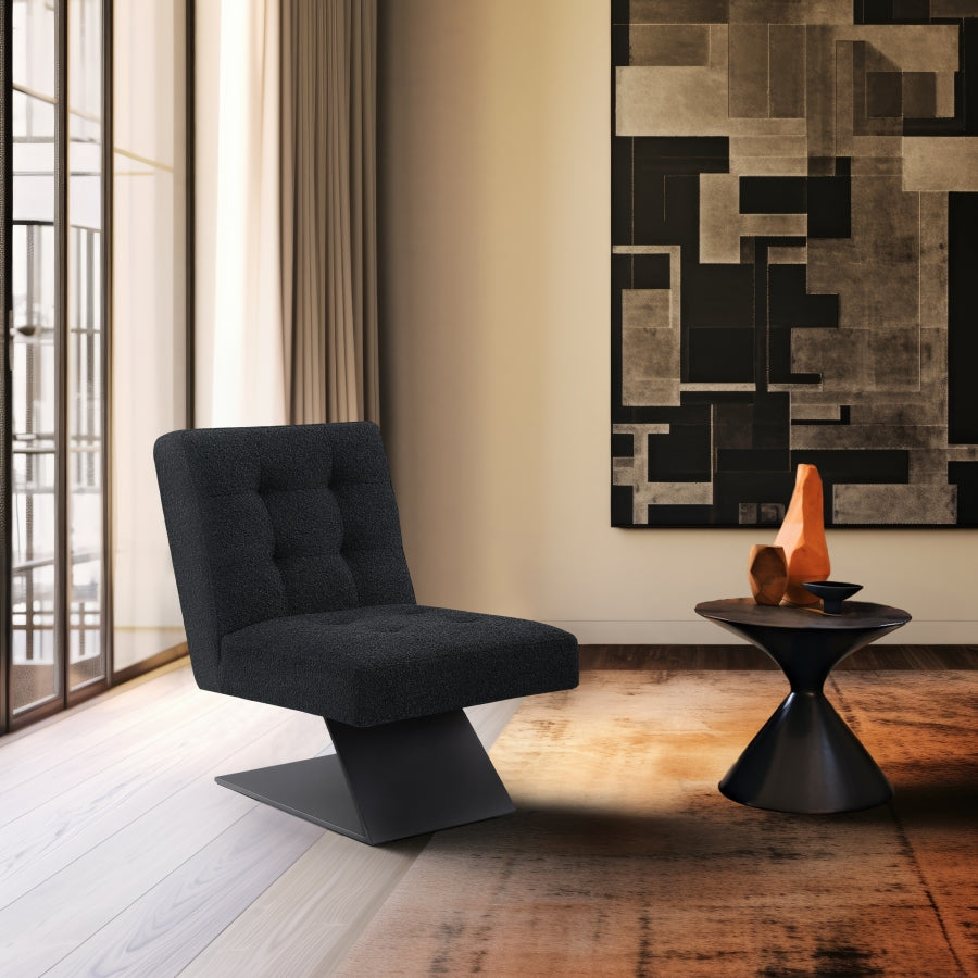 Fauteuil d'appoint rembourré en chenille Vivi