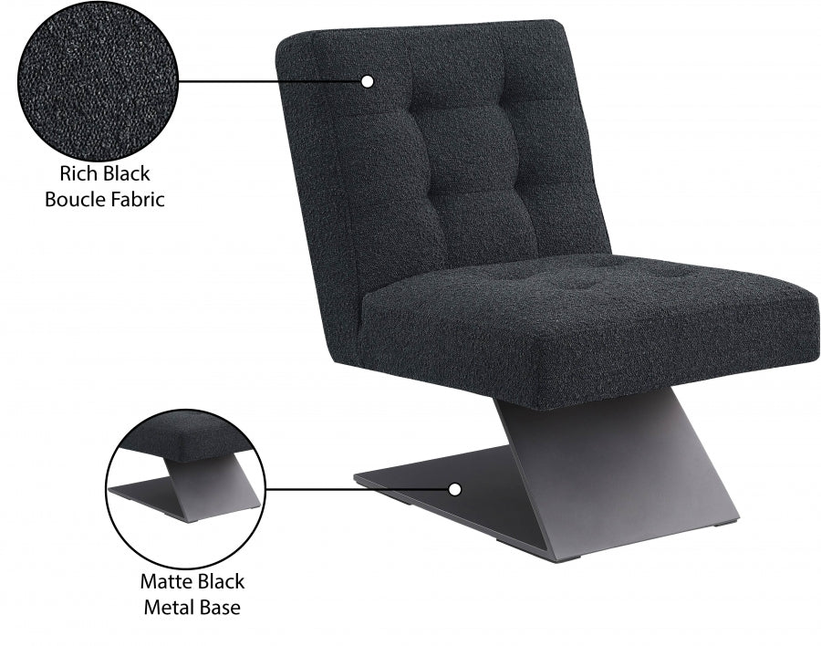Fauteuil d'appoint rembourré en chenille Vivi