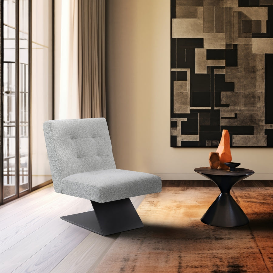 Fauteuil d'appoint rembourré en chenille Vivi