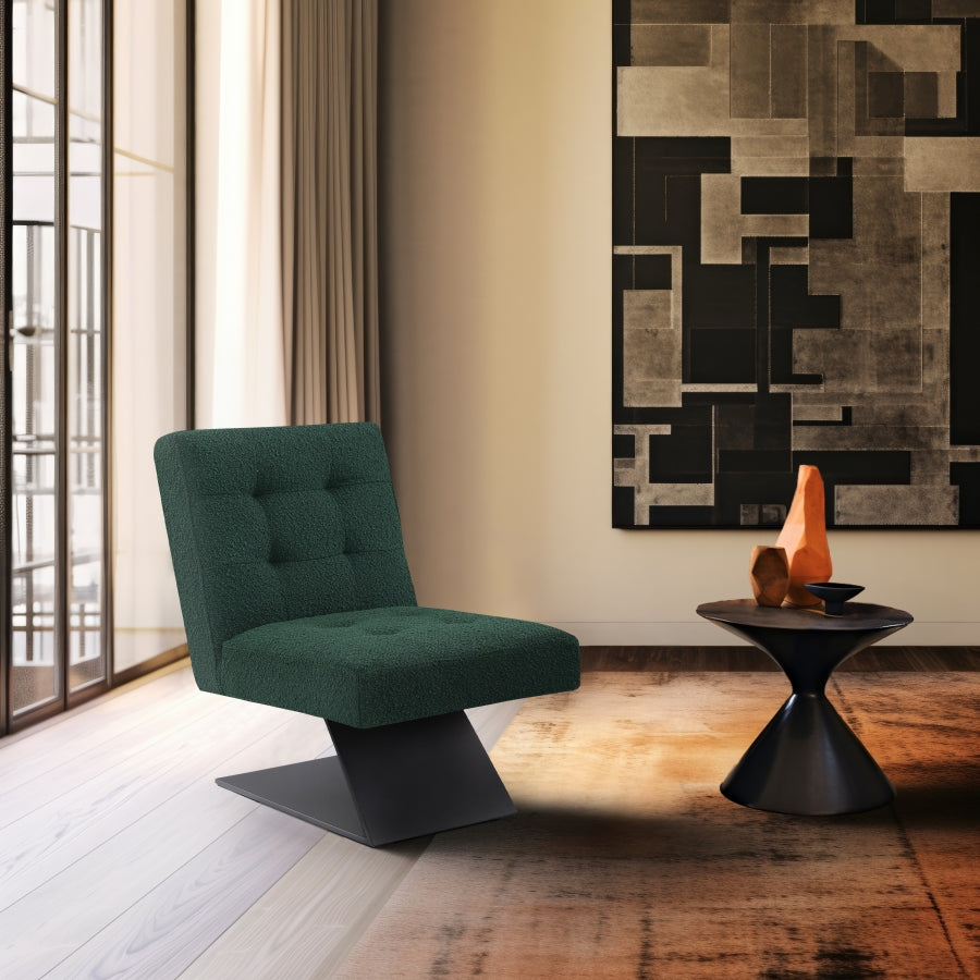 Fauteuil d'appoint rembourré en chenille Vivi