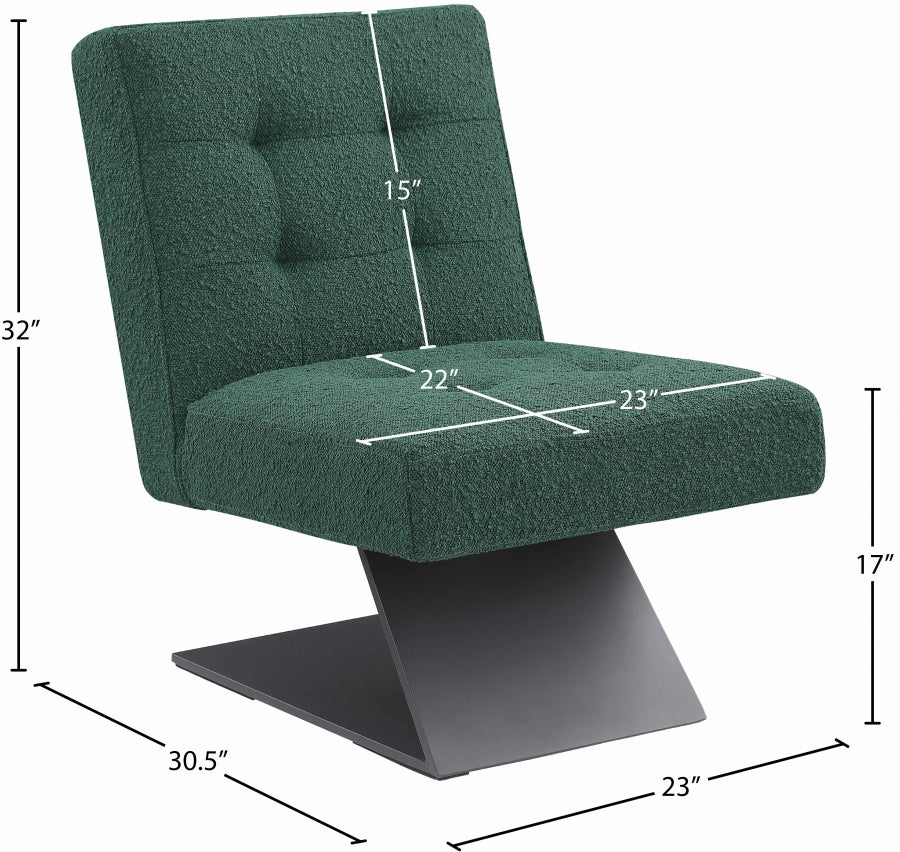 Fauteuil d'appoint rembourré en chenille Vivi