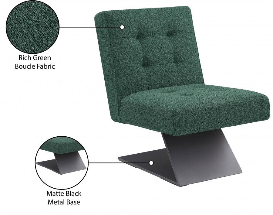 Fauteuil d'appoint rembourré en chenille Vivi