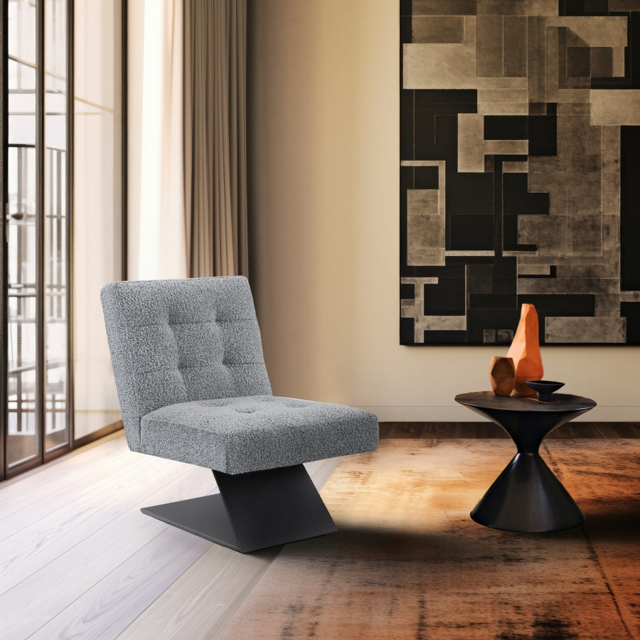 Fauteuil d'appoint rembourré en chenille Vivi
