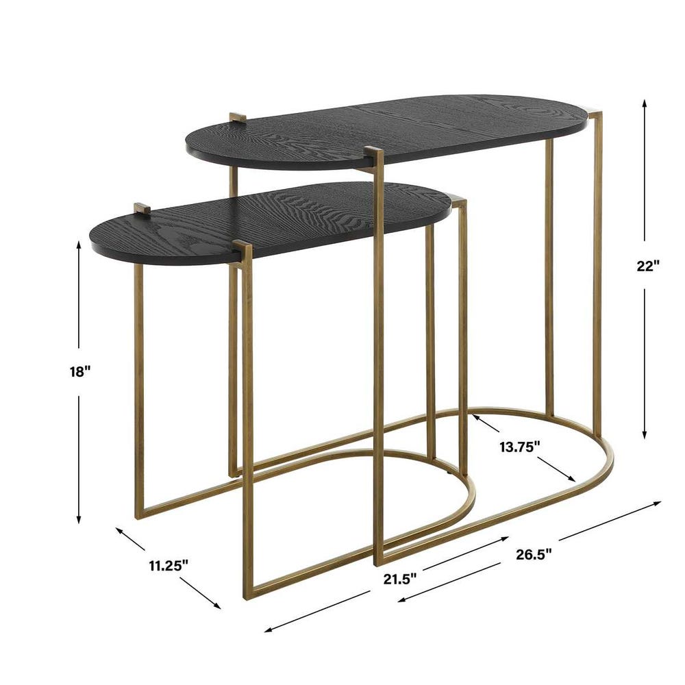 Aztec Nesting Tables, S/2