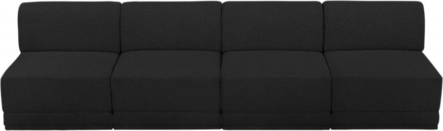 Canapé sans accoudoirs en tissu Boucle Ollie