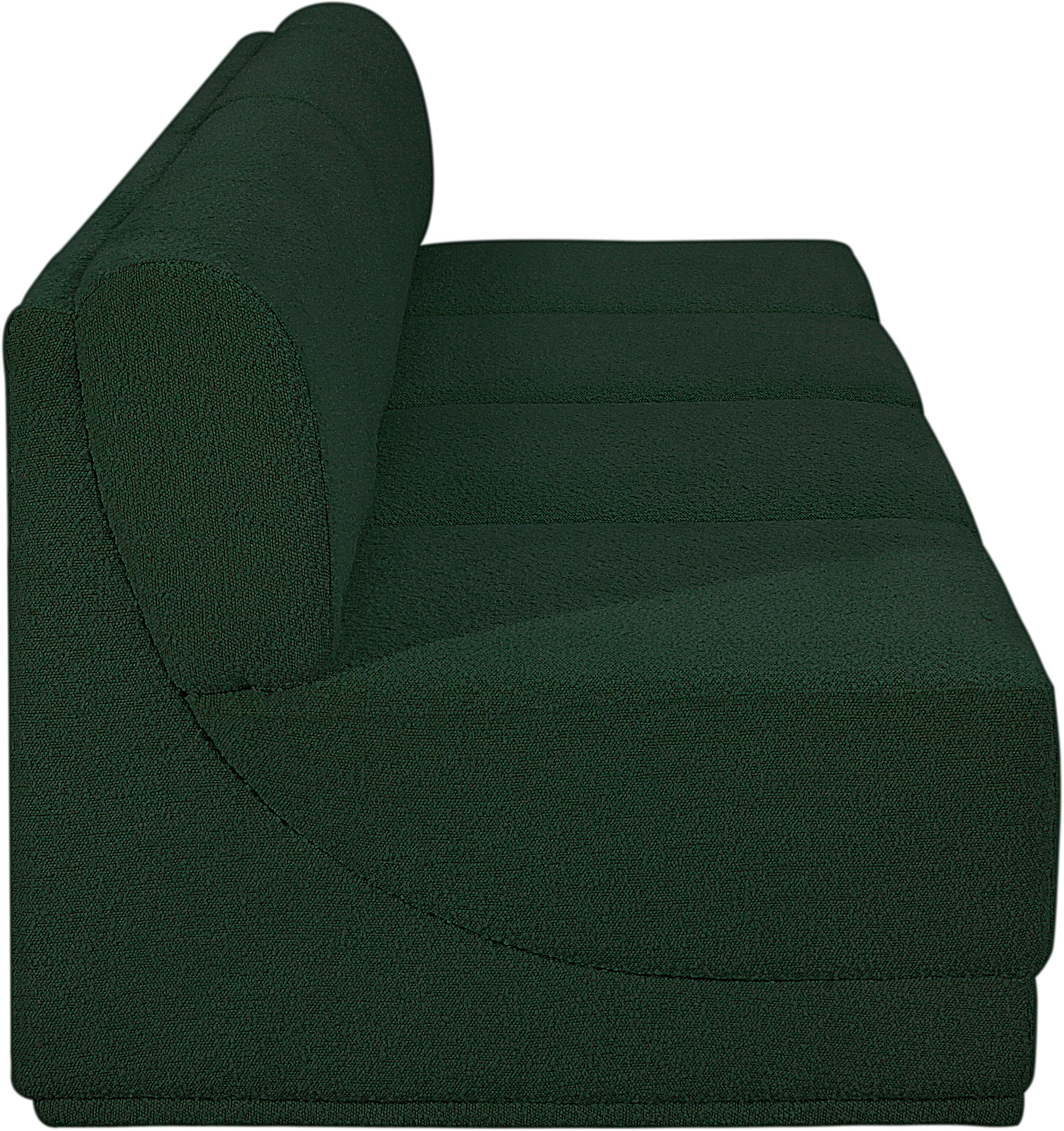 Canapé sans accoudoirs en tissu Boucle Ollie