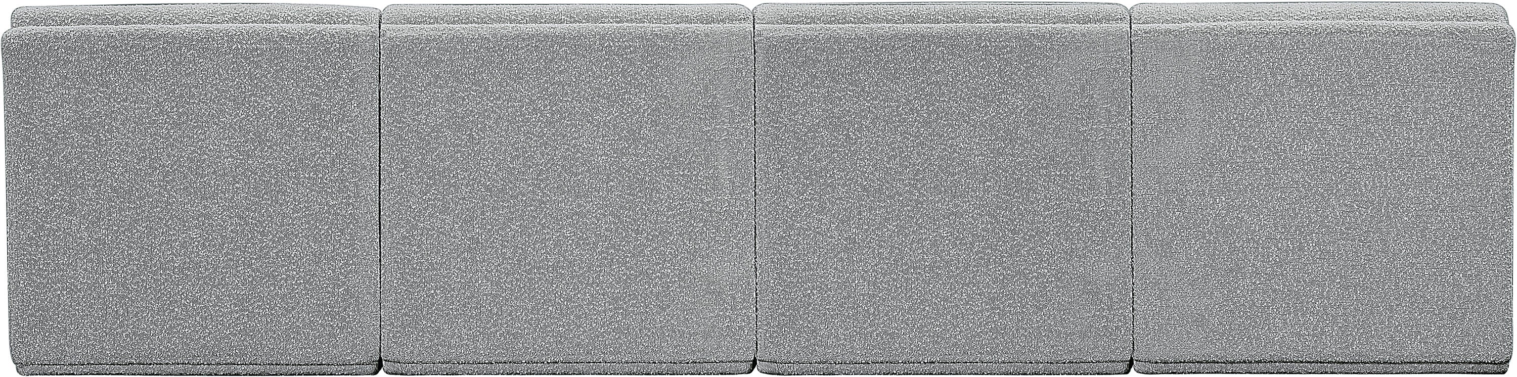 Canapé sans accoudoirs en tissu Boucle Ollie