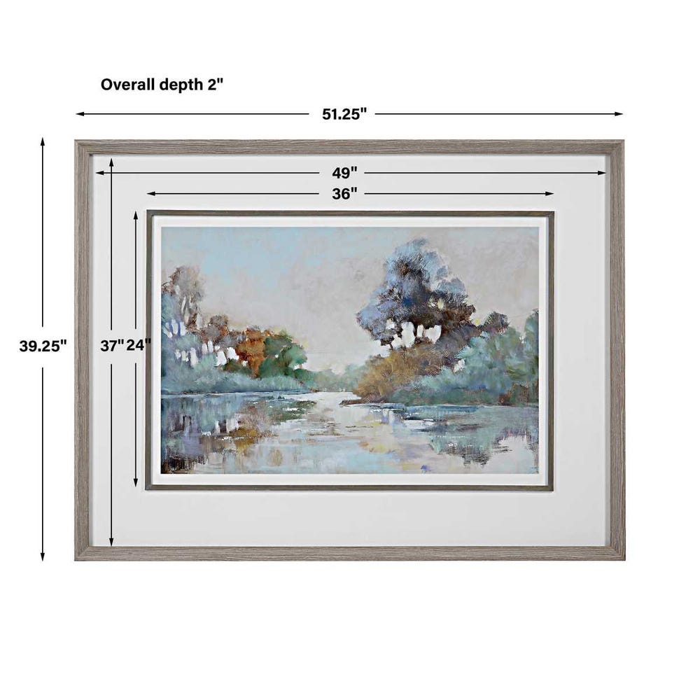 Morning Lake Framed Print
