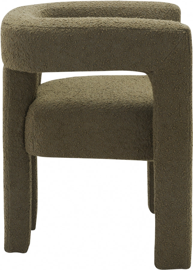Fauteuil d'appoint rembourré en chenille Vivi