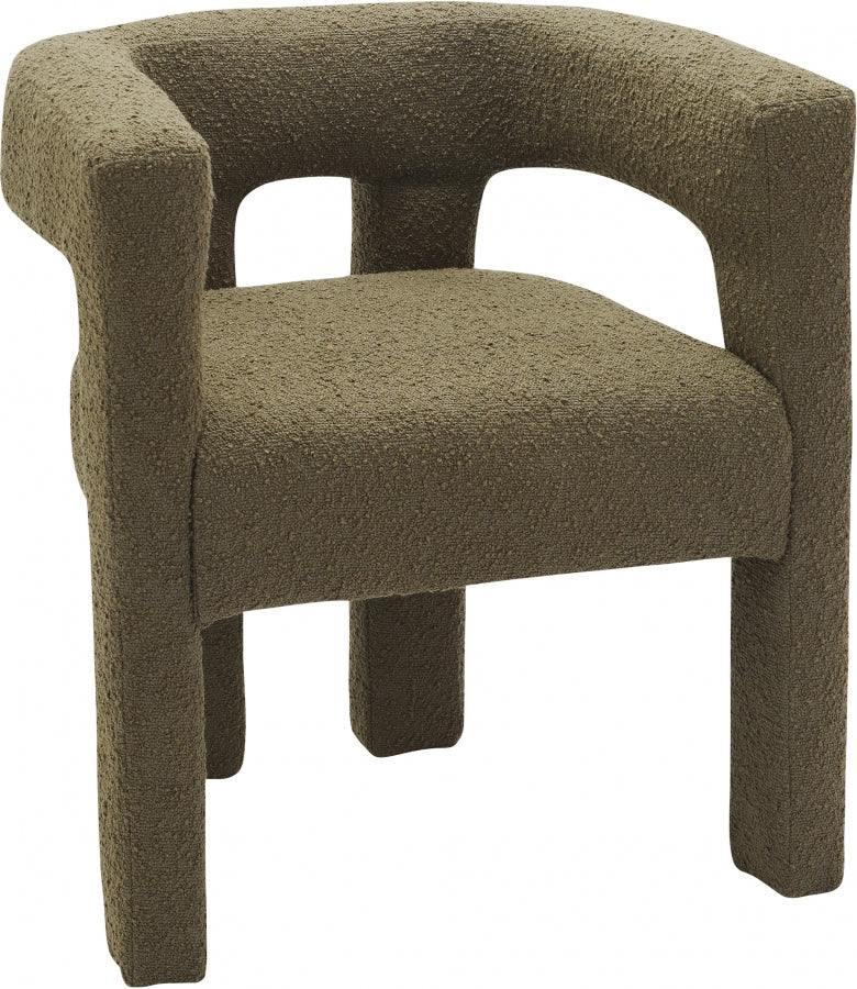 Fauteuil d'appoint rembourré en chenille Vivi