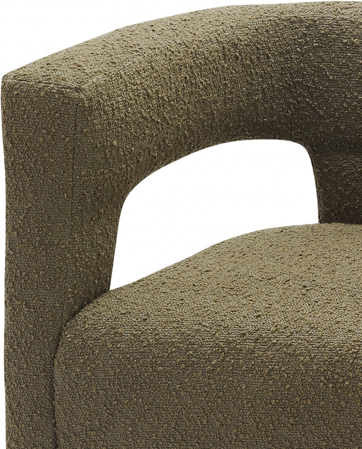 Fauteuil d'appoint rembourré en chenille Vivi