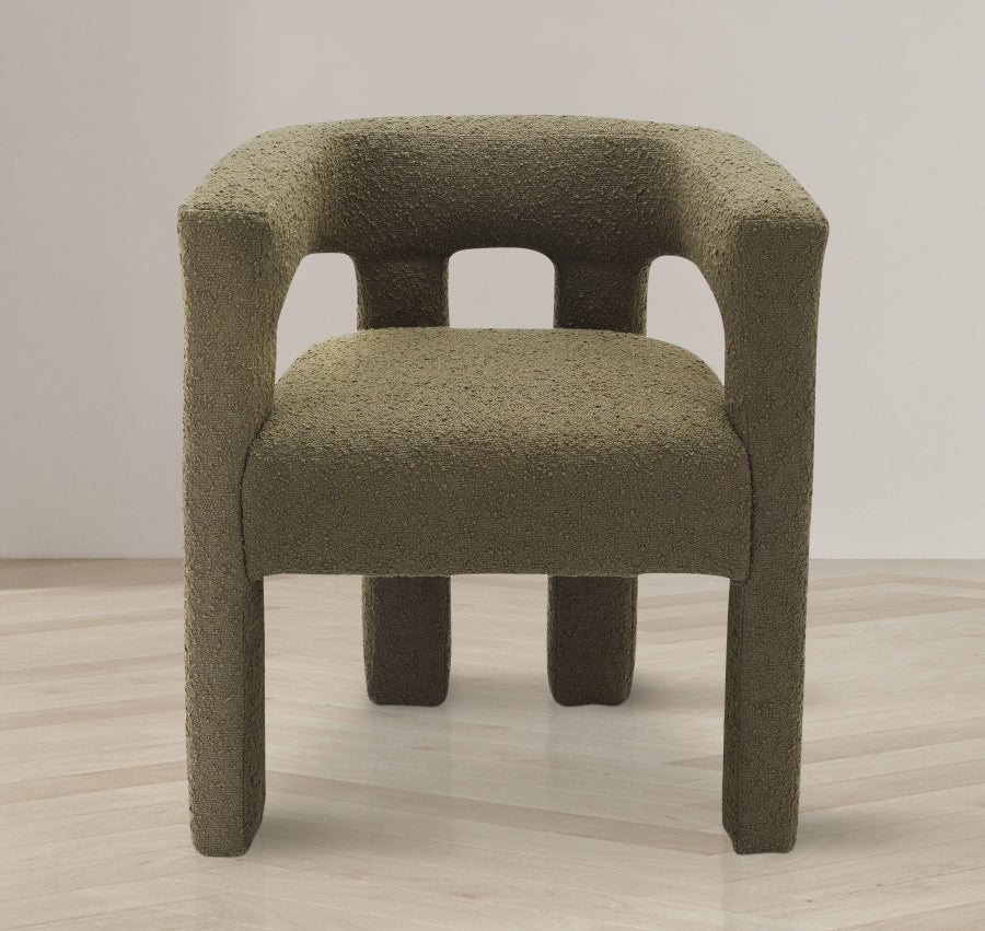 Fauteuil d'appoint rembourré en chenille Vivi