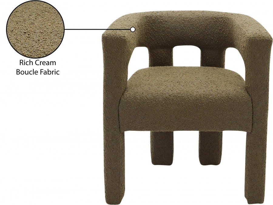 Fauteuil d'appoint rembourré en chenille Vivi