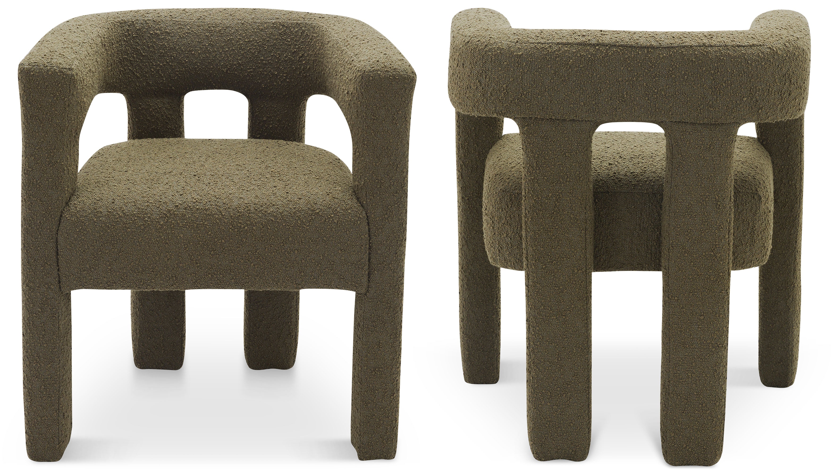Fauteuil d'appoint rembourré en chenille Vivi