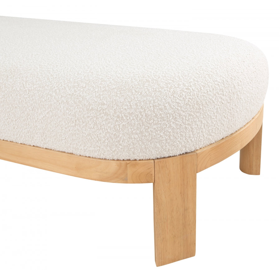 Chaise / Banc en tissu boucle Maybourne