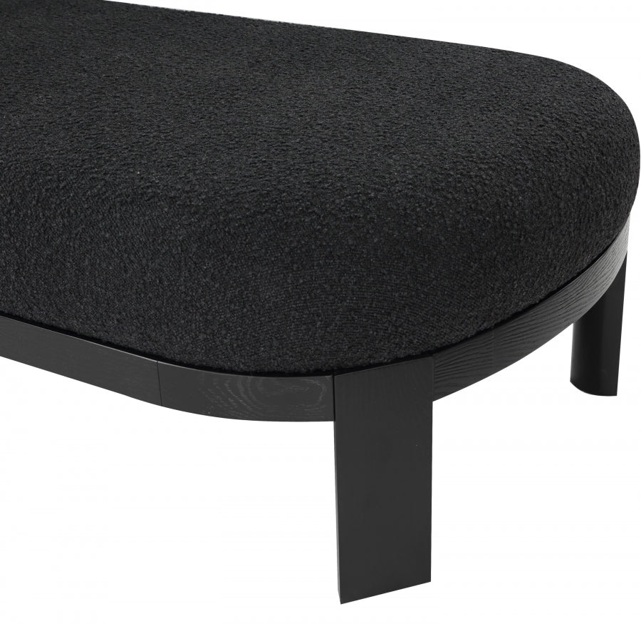 Chaise / Banc en tissu boucle Maybourne