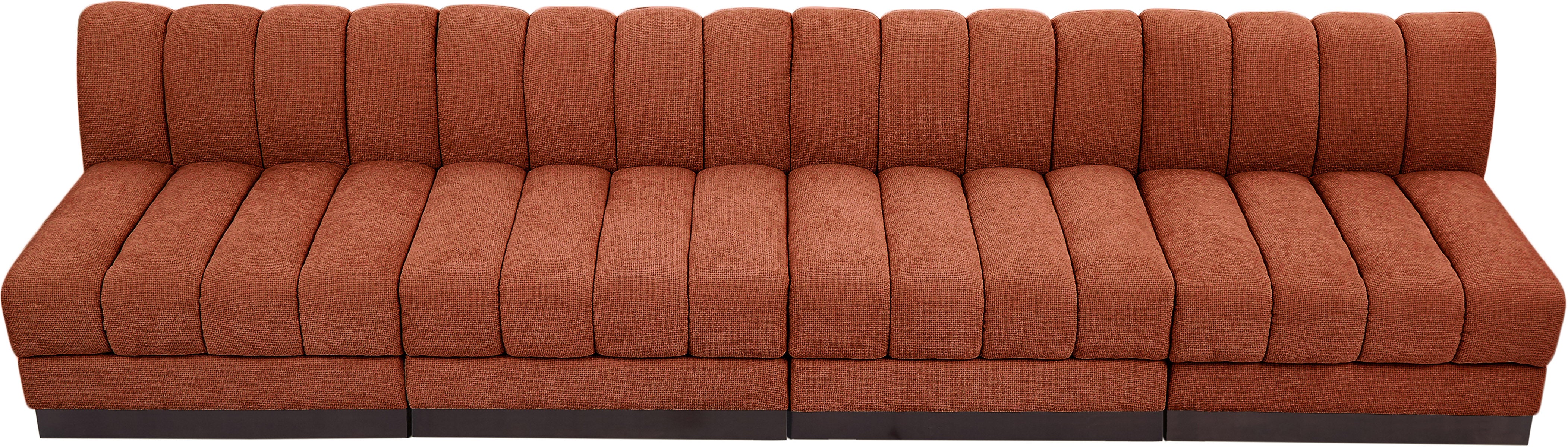 Canapé sans accoudoirs en tissu chenille Quinn