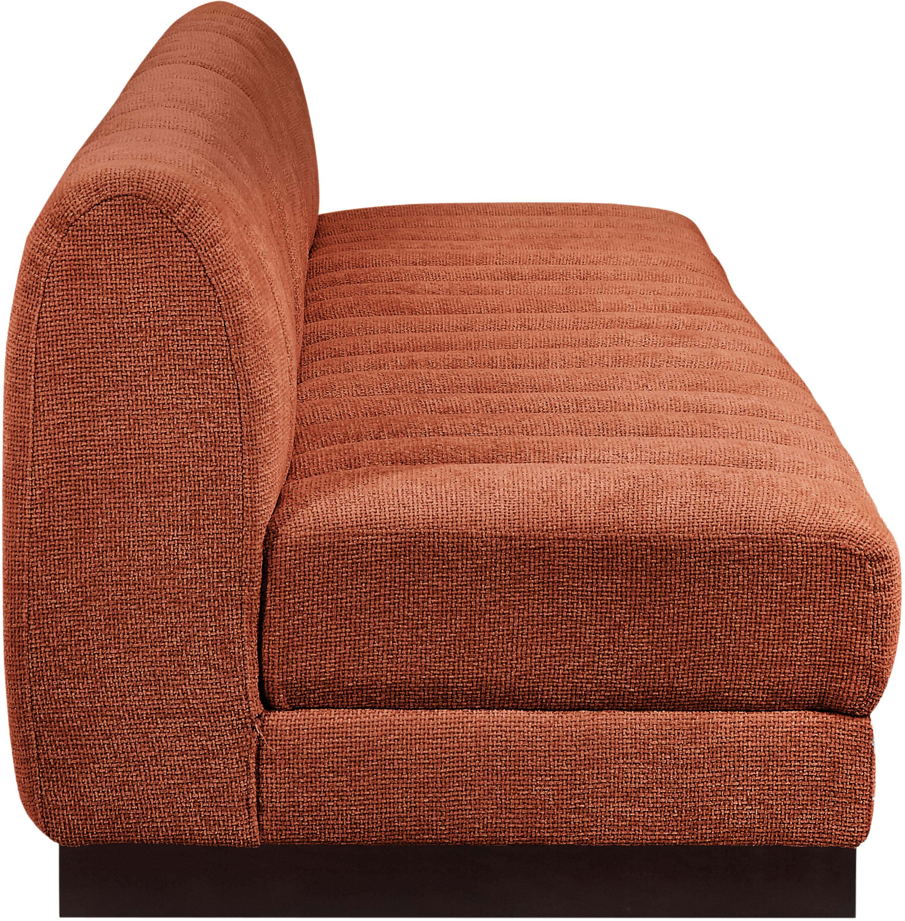Canapé sans accoudoirs en tissu chenille Quinn