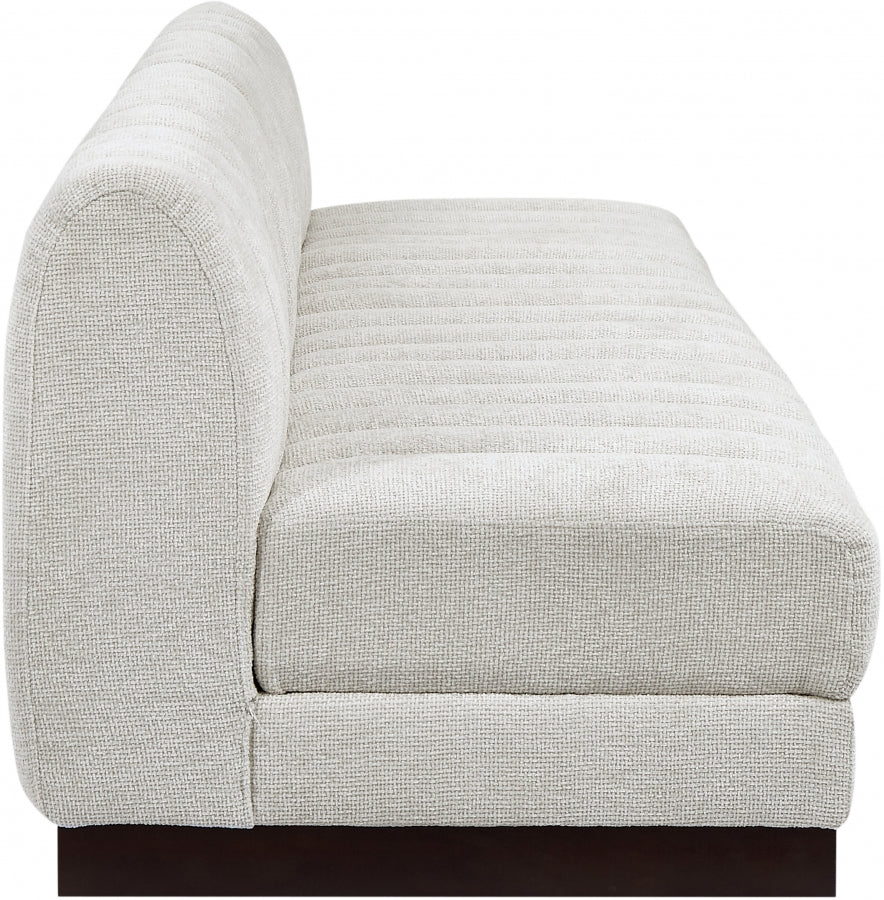 Canapé sans accoudoirs en tissu chenille Quinn