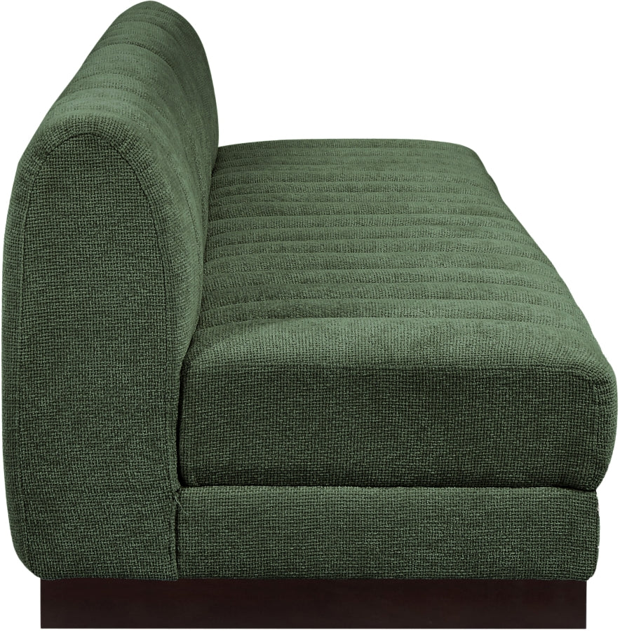 Canapé sans accoudoirs en tissu chenille Quinn