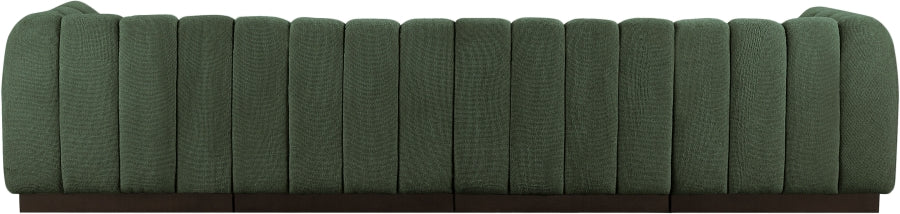 Canapé en tissu chenille Quinn avec accoudoirs