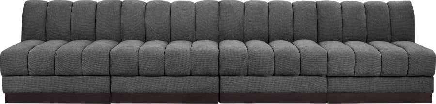 Canapé sans accoudoirs en tissu chenille Quinn