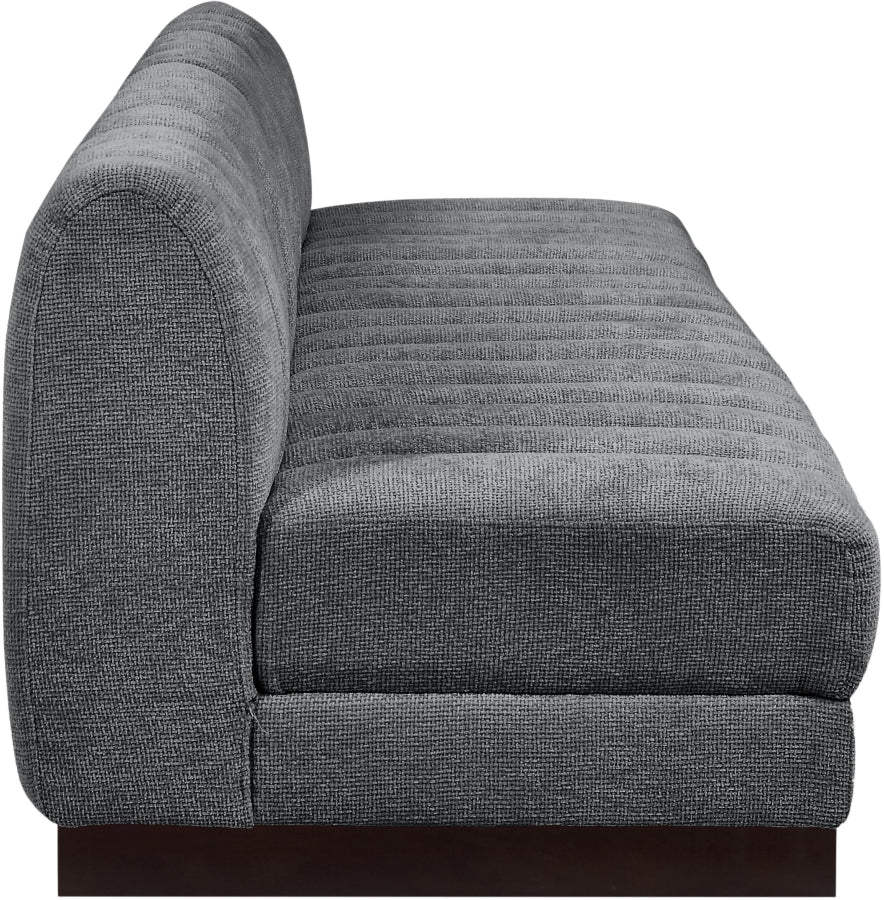Canapé sans accoudoirs en tissu chenille Quinn