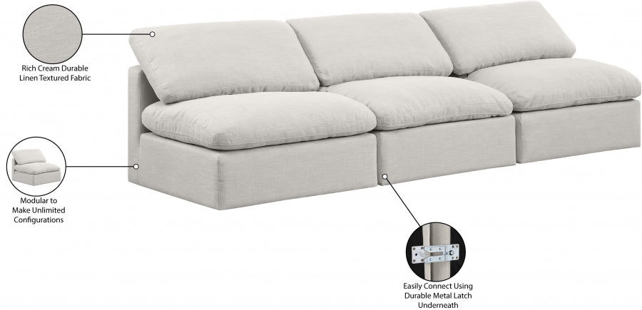 Canapé en tissu texturé en lin Indulge