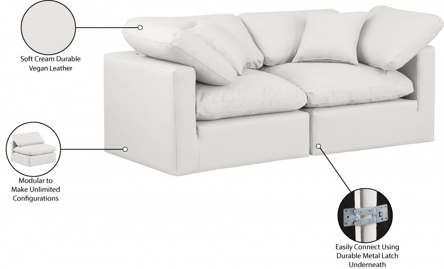 Canapé en cuir végétalien Indulge