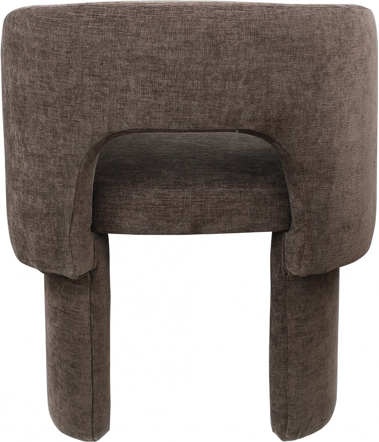 Fauteuil d'appoint rembourré en chenille Vivi