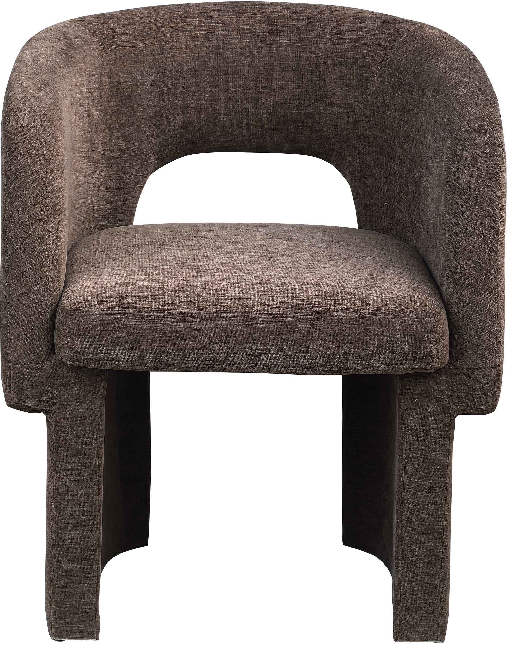 Fauteuil d'appoint rembourré en chenille Vivi