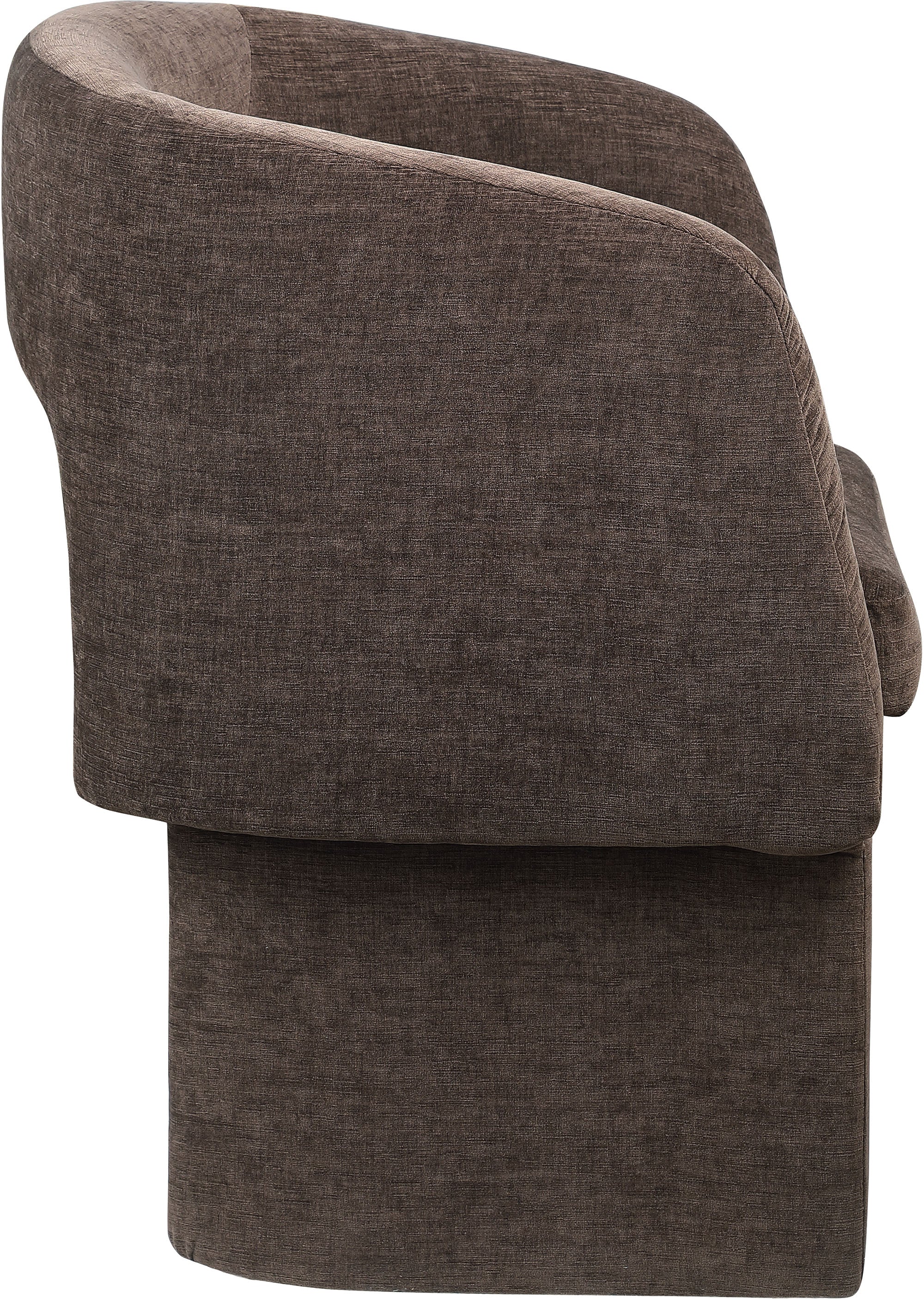 Fauteuil d'appoint rembourré en chenille Vivi