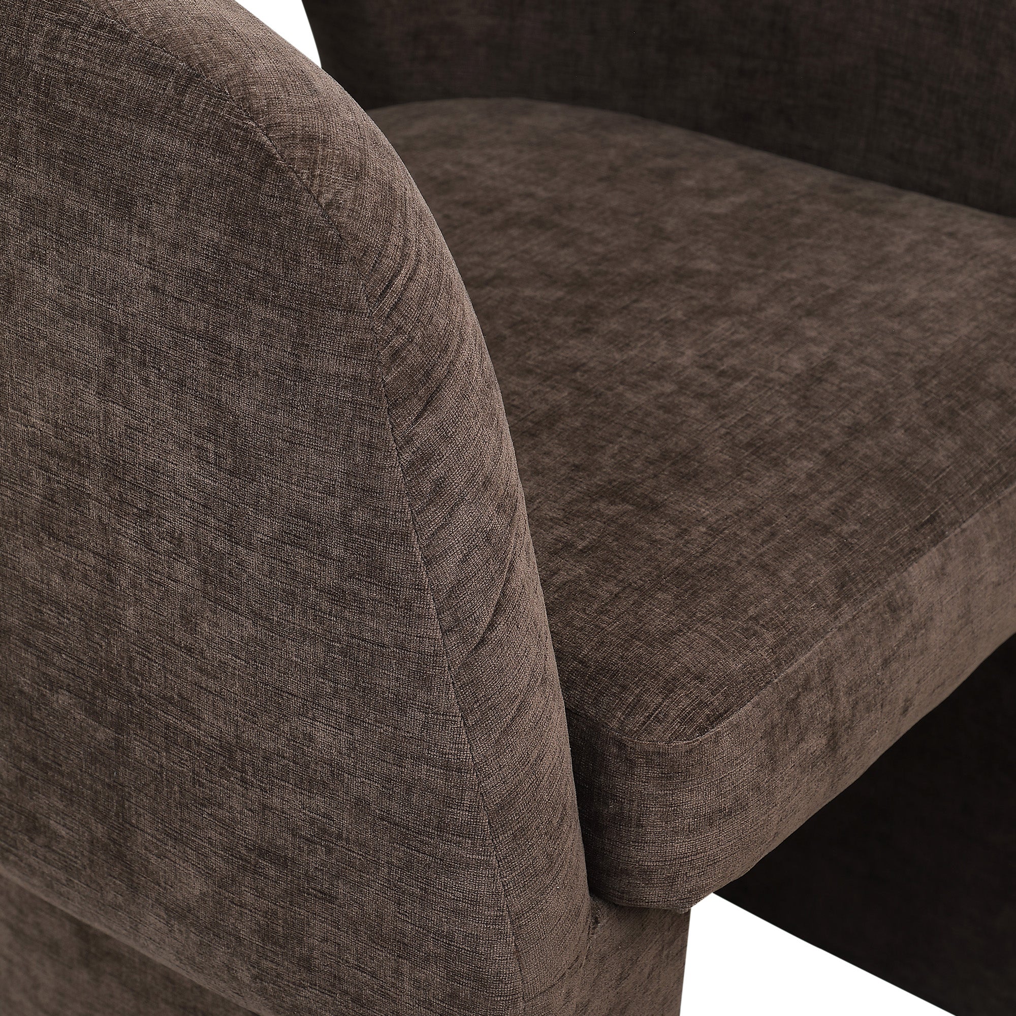 Fauteuil d'appoint rembourré en chenille Vivi