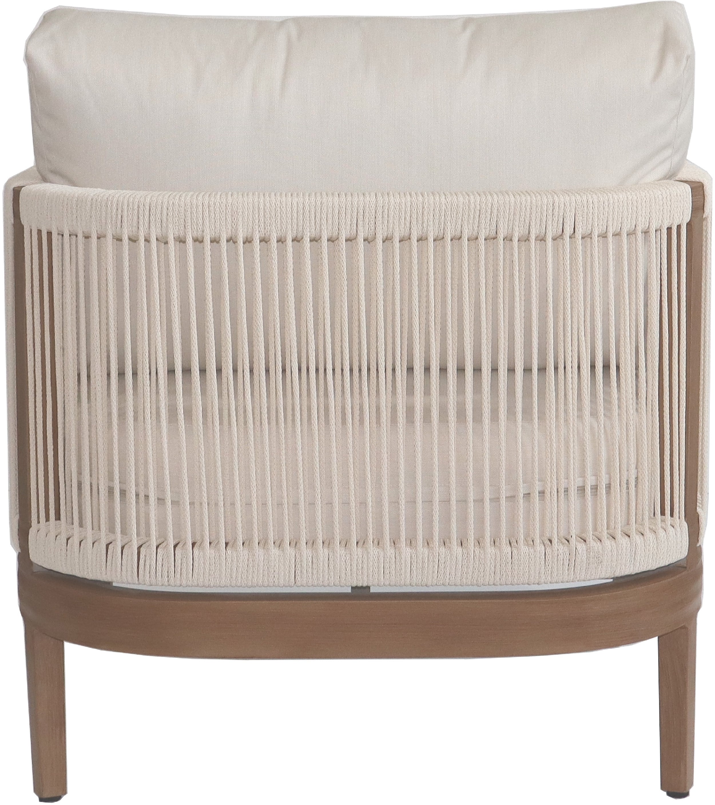 Chaise de patio d'extérieur en tissu résistant à l'eau Maui