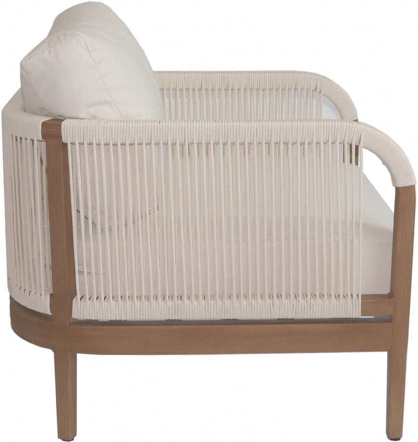 Chaise de patio d'extérieur en tissu résistant à l'eau Maui